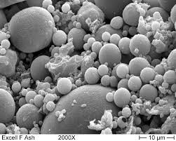 Electron Microscope Image of Fly Ash