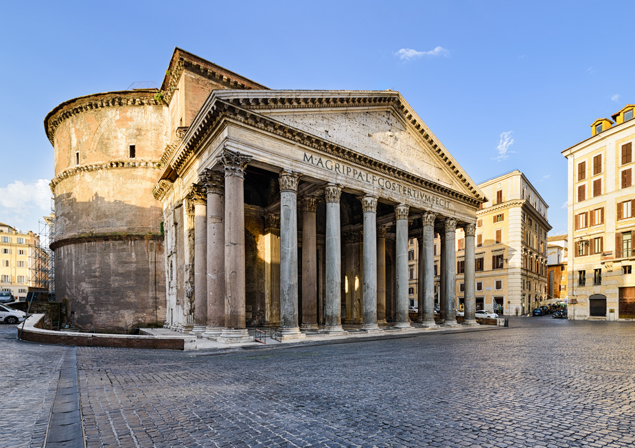 The Pantheon Dome in Rome Built Using Natural Pozzolans